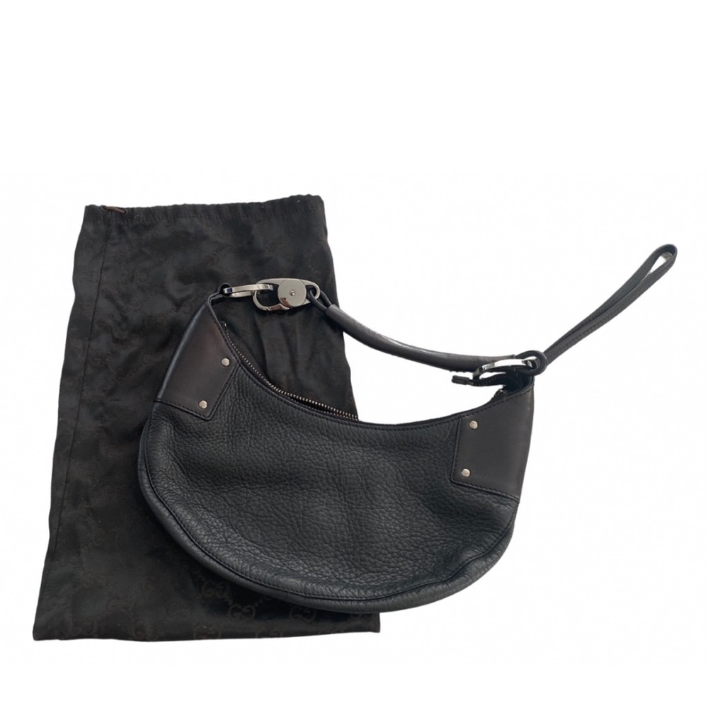 Gucci Black Leather Shoulder Bag
